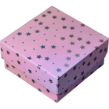 Коробка подарочная "Starry sky pink", 12х12х6 см, картон