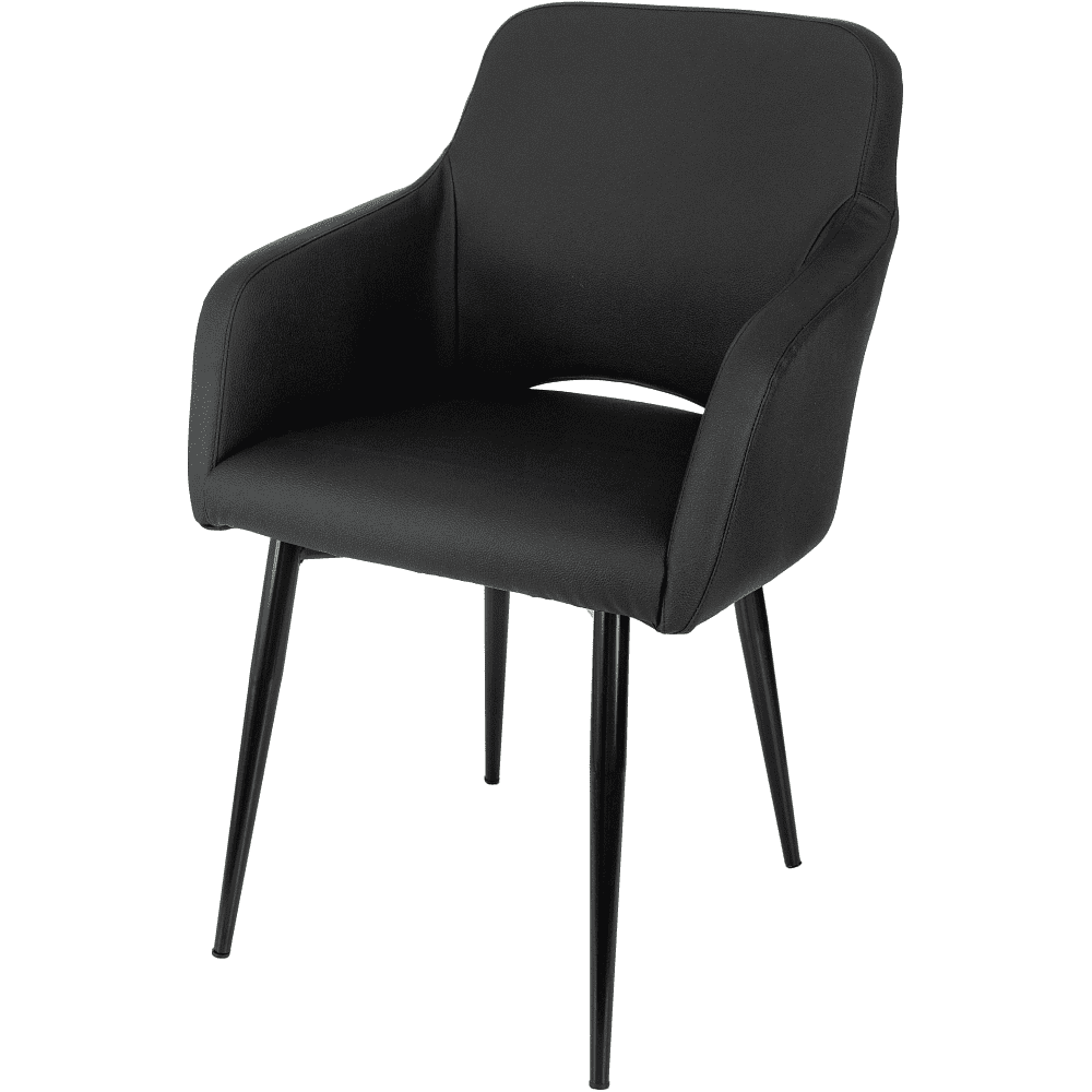 Кресло "Бюрократ CH-380F", экокожа, черный, каркас металл, корпус черный - 2