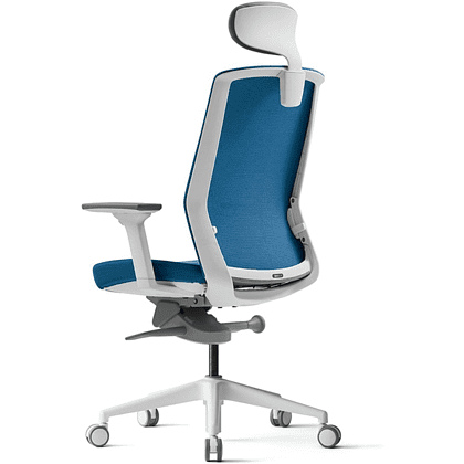 Кресло для руководителя BESTUHL "J1", сетка, ткань, пластик, голубой, -50% - 4