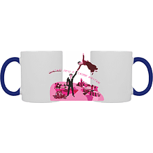 Кружка керамическая "Лечу к своим мечтам", 320 мл, белый, синий