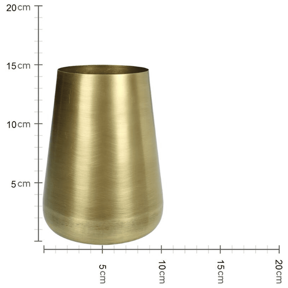 Ваза "XET-1057", металл, золотой - 4