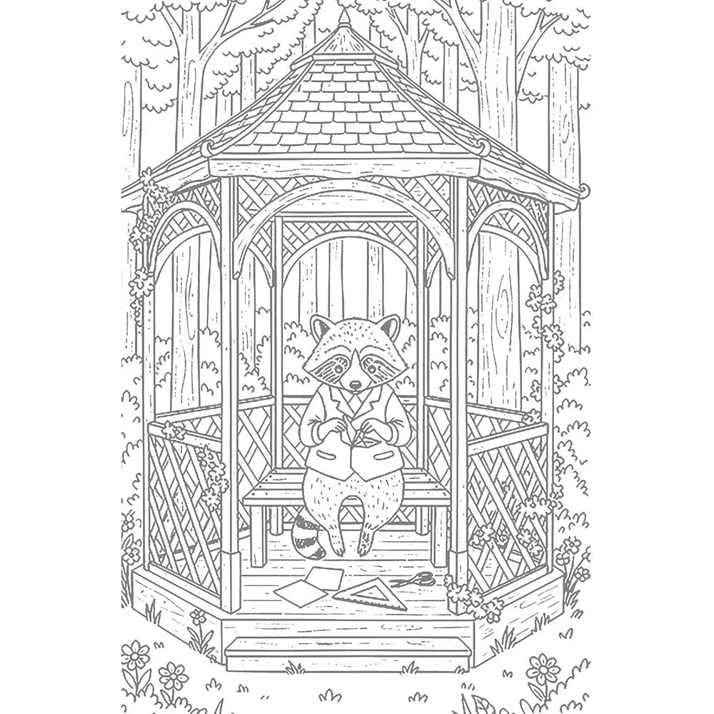 Раскраска "Умелые лапки. Уютная раскраска-антистресс в духе Беатрис Поттер" - 5