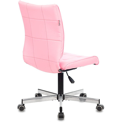 Кресло для персонала Бюрократ "CH-330M", эко.кожа, металл, светло-розовый Diamond 357  - 4