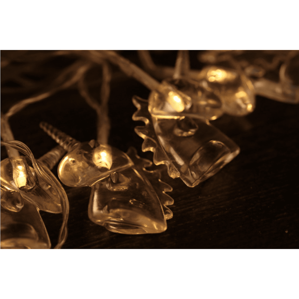 Гирлянда электрическая LED "Нить" с насадками "Единорог", 5 м, тепло-белый - 3