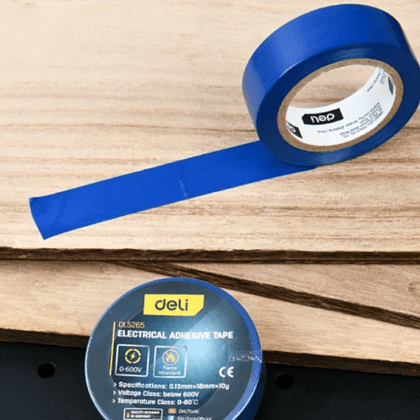Изолента ПВХ Deli YS EDL5265, 18 мм x 10 м, 130 мкм, синяя - 3 Изолента ПВХ Deli YS EDL5265, 18 мм x 10 м, 130 мкм, синяя - 3