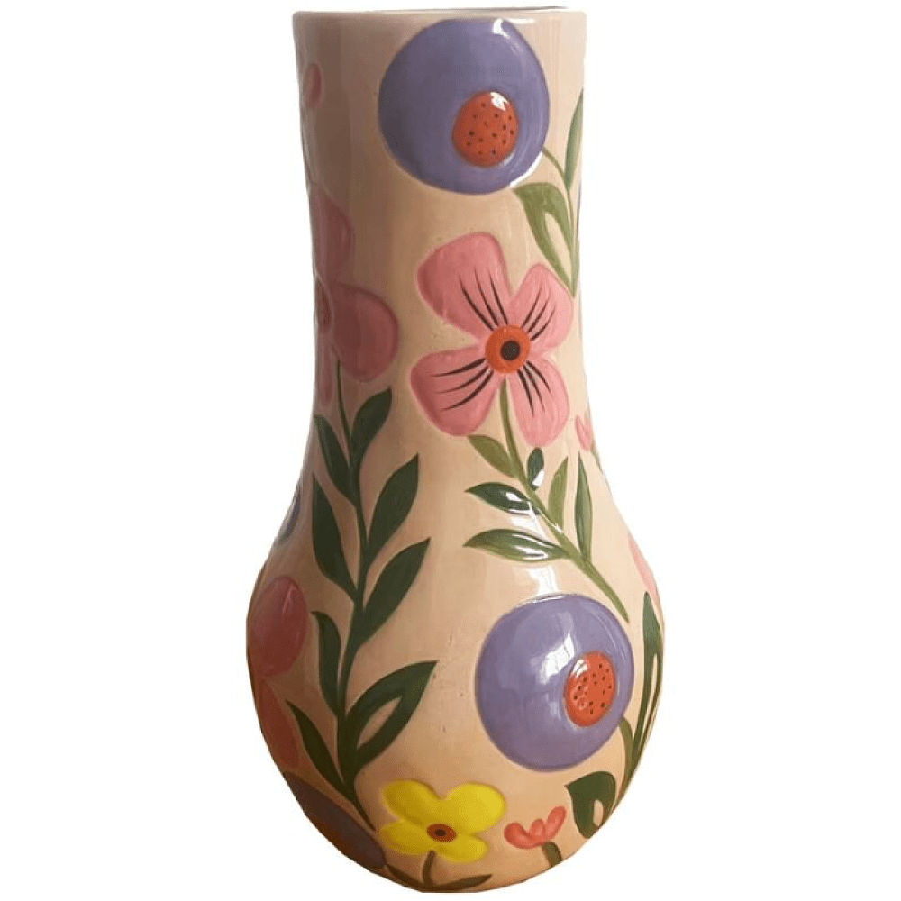 Ваза "Flowers", доломит, разноцветный