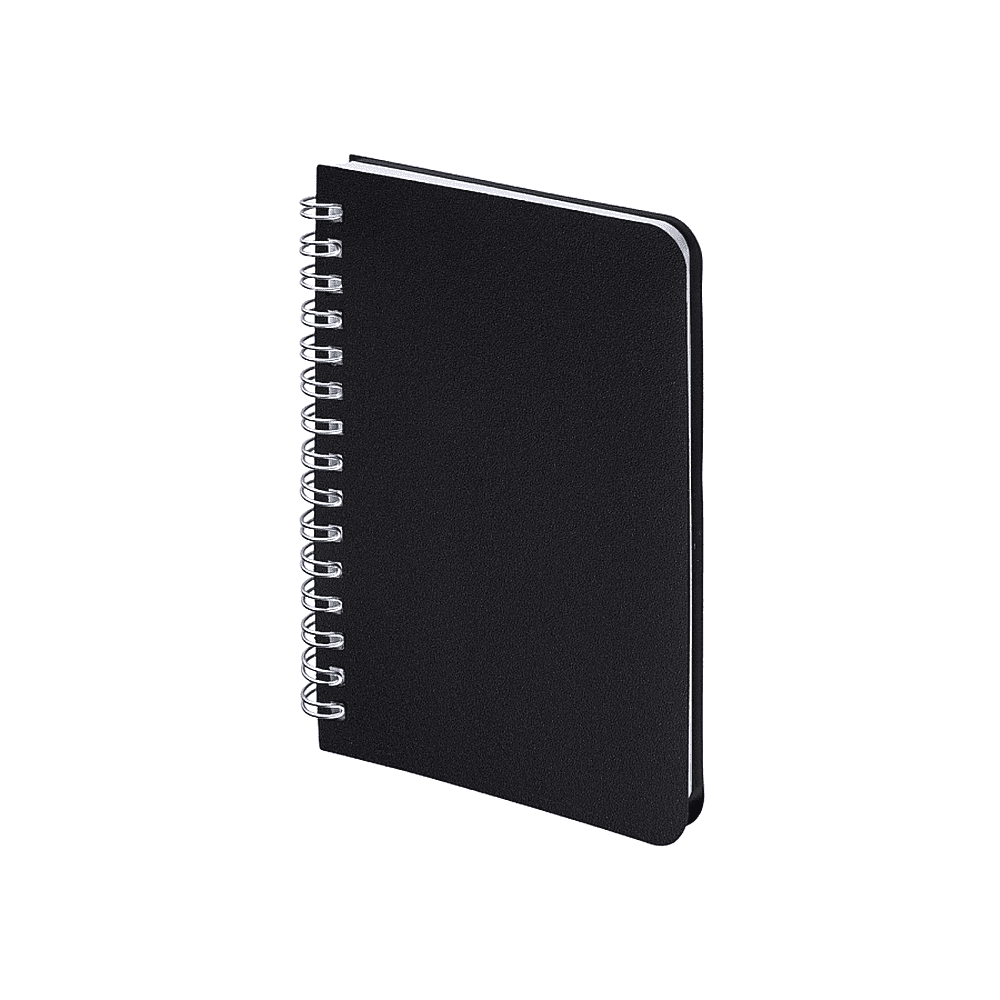 Блокнот "xPro", А6, 80 листов, клетка, спираль сбоку, черный - 2