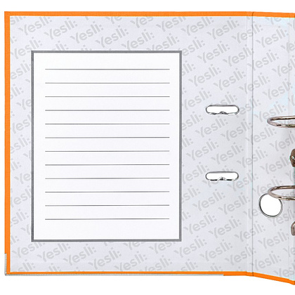 Папка-регистратор "Yesli:", А4, 50 мм, ПВХ Эко, оранжевый - 5