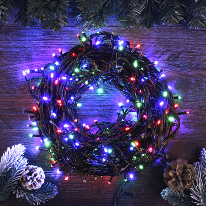 Гирлянда электрическая LED "Нить", 35 м, мультиколор - 5