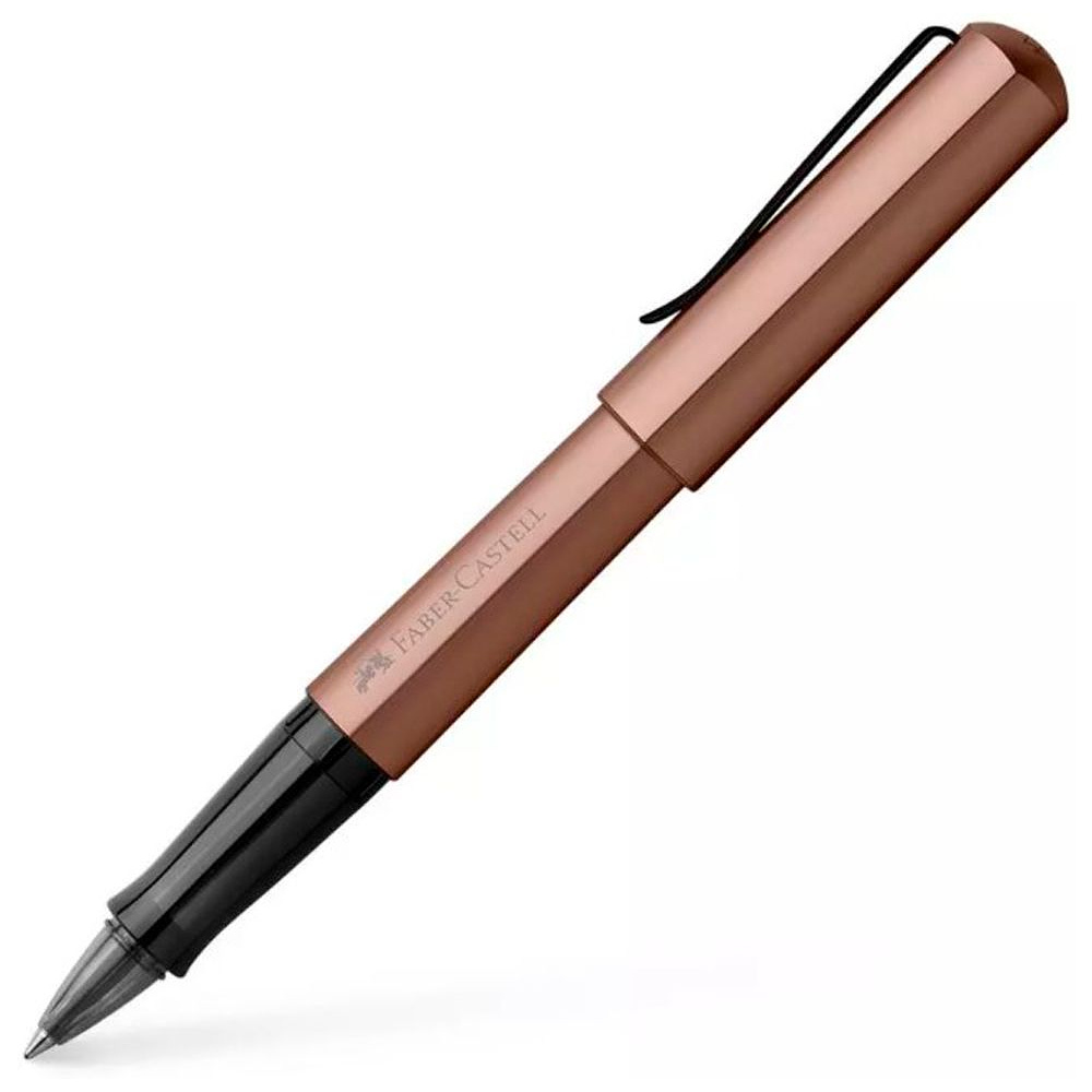 Ручка-роллер "Ink roller Hexo bronze", бронзовый, стерж. черный