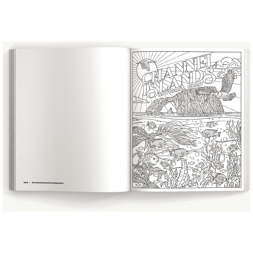 Раскраска на английском языке "Color Me. National Parks. An Adventurous Coloring Book" - 6