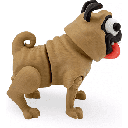 Игрушка 3D "Мопс Персик" - 6