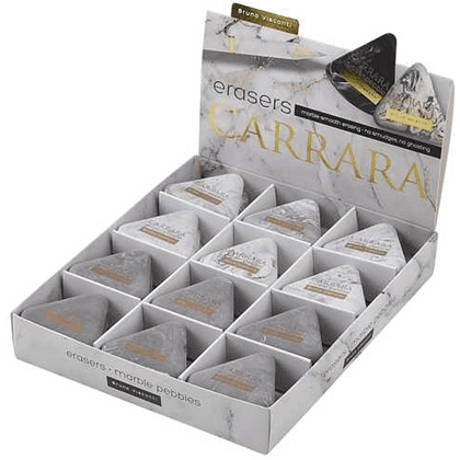 Ластик "Carrara", ассорти, белый, серый - 2