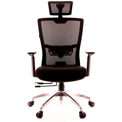 Кресло для руководителя EVERPROF "Polo", ткань, сетка, металл, черный - 3