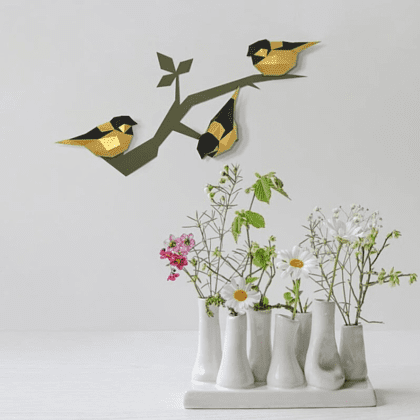 Набор для 3D моделирования "Птички", золотой - 2