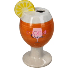 Ваза "Cocktail Fine", фарфор, оранжевый