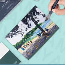 Блок-склейка бумаги для акварели "Himi Fabriano", 19,5x27 см, 300 г/м2, 20 листов