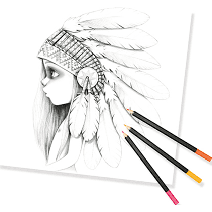 Раскраска на английском языке "Colouring book Wild 2", Emmanuelle Colin - 2