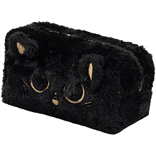 Пенал "Fluffy Kitty Black", 1 отделение, черный