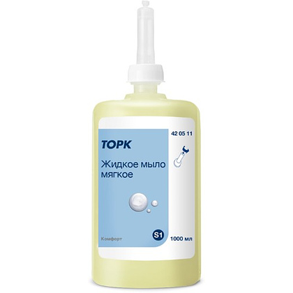 Мыло жидкое ТОРК Комфорт S1, 1 л, мягкое (420511) - 3