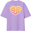 Футболка унисекс "Лабрадор. Dog love club", XS-S, хлопок, оверсайз, лавандовый - 2