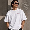 Футболка унисекс "Libra. Буська", 220, XS-S, хлопок, оверсайз, белый - 2
