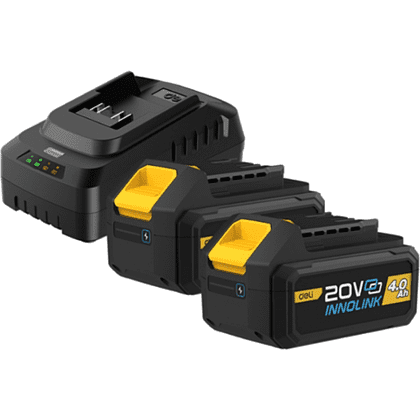 Аккумуляторная батарея "Deli", 20В, 4 Ач, 2 шт, + З/У 45 Вт, -10%