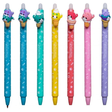 Ручка гелевая автоматическая Colorino "Candy Cats пиши стирай", 0.5 мм, ассорти, стерж. cиний