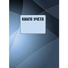 Книга канцелярская "Колор", A4, 100 листов, клетка, серый, голубой