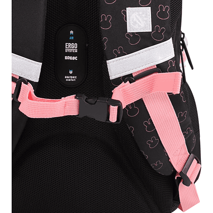 Рюкзак школьный "COMFORT Life Cat fun", черный, розовый - 4