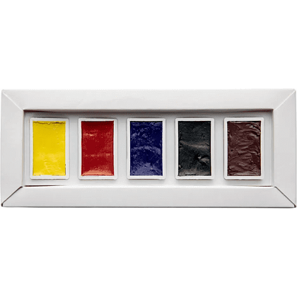 Краски акварельные "Aquarius. Starter set", 5 цветов, кюветы - 2