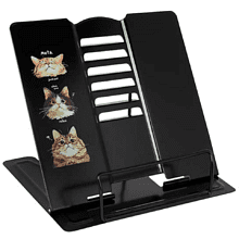 Подставка для книг "Котики", черный