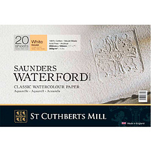 Блок бумаги для акварели "Saunders Waterfordl", 31x23 см, 300 г/м2, 20 листов