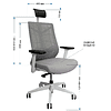 Кресло для руководителя Nature II, ткань, пластик, серый - 6