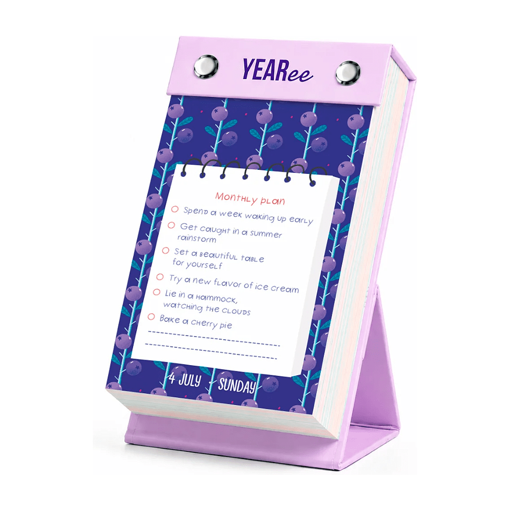 Календарь настольный на английском языке Yearee "Каждый твой день", 9x15 см, 2027 - 4
