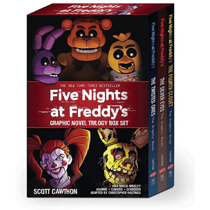Комплект на английском языке "Five Nights at Freddy's Graphic Novel Trilogy Box Set", Scott Cawthon, Elley Cooper - 2