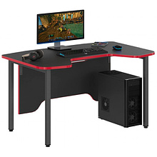 Стол компьютерный игровой "Skill SSTG 1385", антрацит, красный