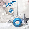 Набор для 3D моделирования "Шары новогодние", белый, голубой - 3