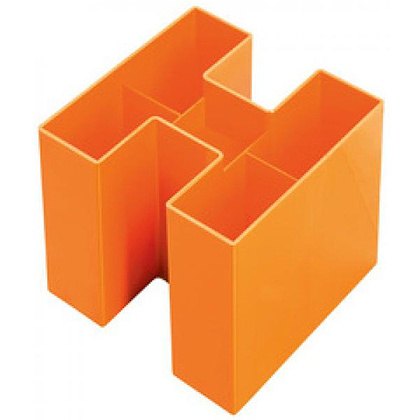 Подставка для канцелярских мелочей "Bravo", 109x90x109 мм, оранжевый