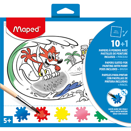 Набор для творчества Maped "Creative”, раскраска с кисточкой - 2