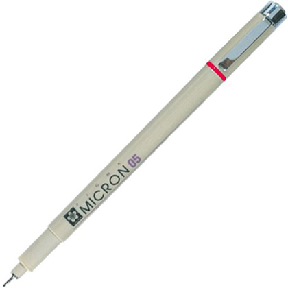 Ручка капиллярная "Pigma Micron", 0.45 мм, красный
