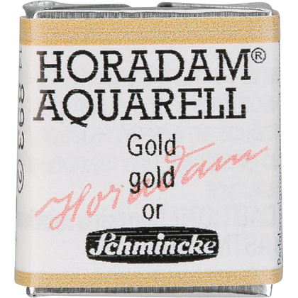 Краски акварельные "Schmincke Horadam", 893 золото, полукювета