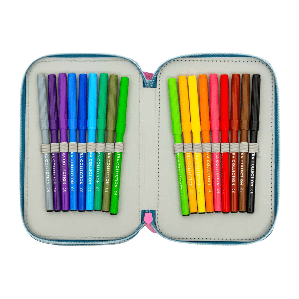 Пенал-книжка "Candy Bunny", 3 отделения, с наполнением - 5