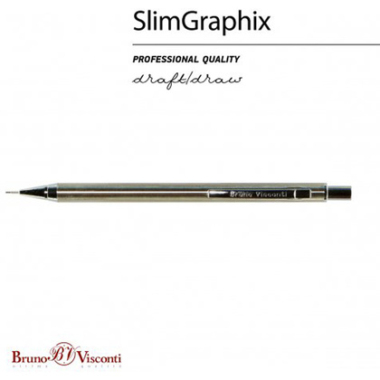 Карандаш автоматический "SlimGraphix", 0.5 мм, с ластиком, золотистый - 2
