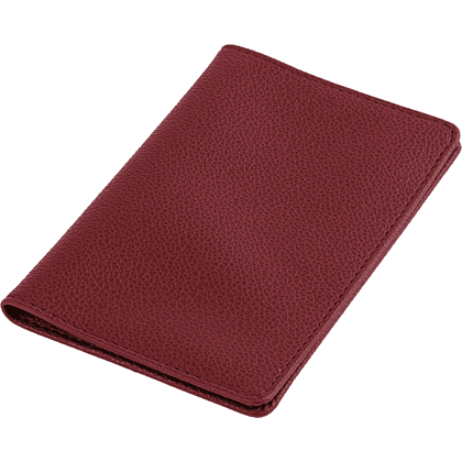 Обложка для паспорта "Бордовый", кожзам - 4
