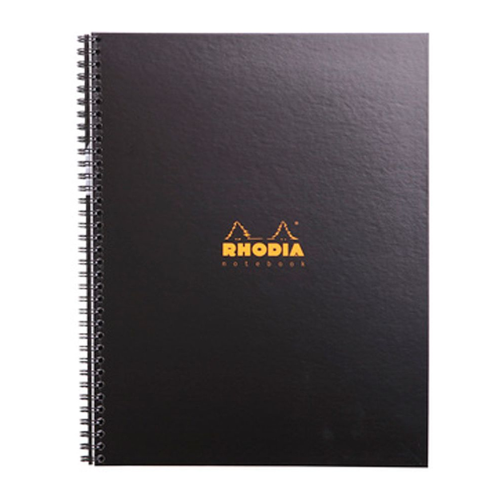 Блокнот "Rhodia", А4+, 80 листов, линейка, черный
