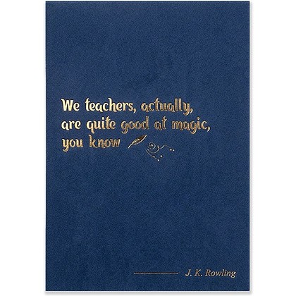 Открытка дизайнерская "We teachers, actually, are quite good at magic, you know. J. K. Rowling", 148x105 мм 
