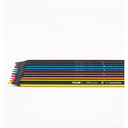 Цветные карандаши "ERGO" + точилка, 10 цветов - 4