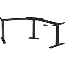 Каркас стола с электроприводом трехмоторный угловой AOKE "AK3YJYT-TYZF3-90/120/180 BK", черный