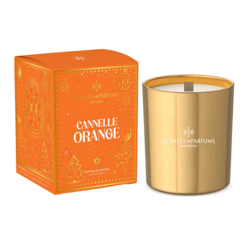 Свеча ароматическая PLANTES&PARFUMS "Cinnamon Orange", 180 гр